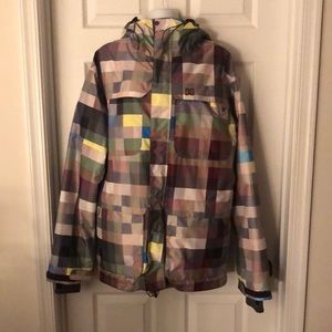 DC brand snowboarding jacket. ExoTech 8000 series